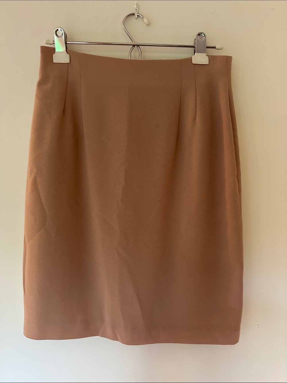 Tailored Women's Pencil Skirt - Camel Brown